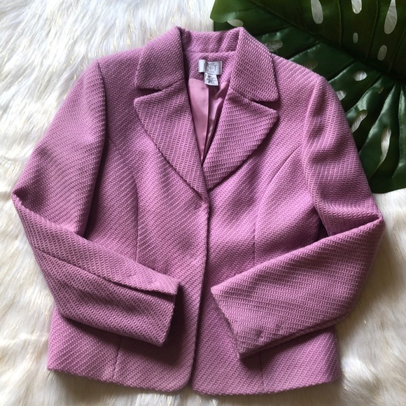 LOFT Lavender Jacket 100% Wool Sz. 6P Work & Play - Picture 1 of 8